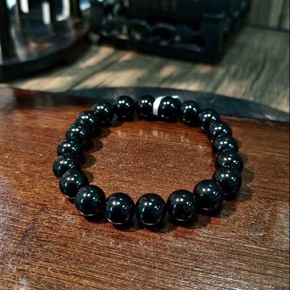 【C028】オブシディアンブレスレット（10MM）
