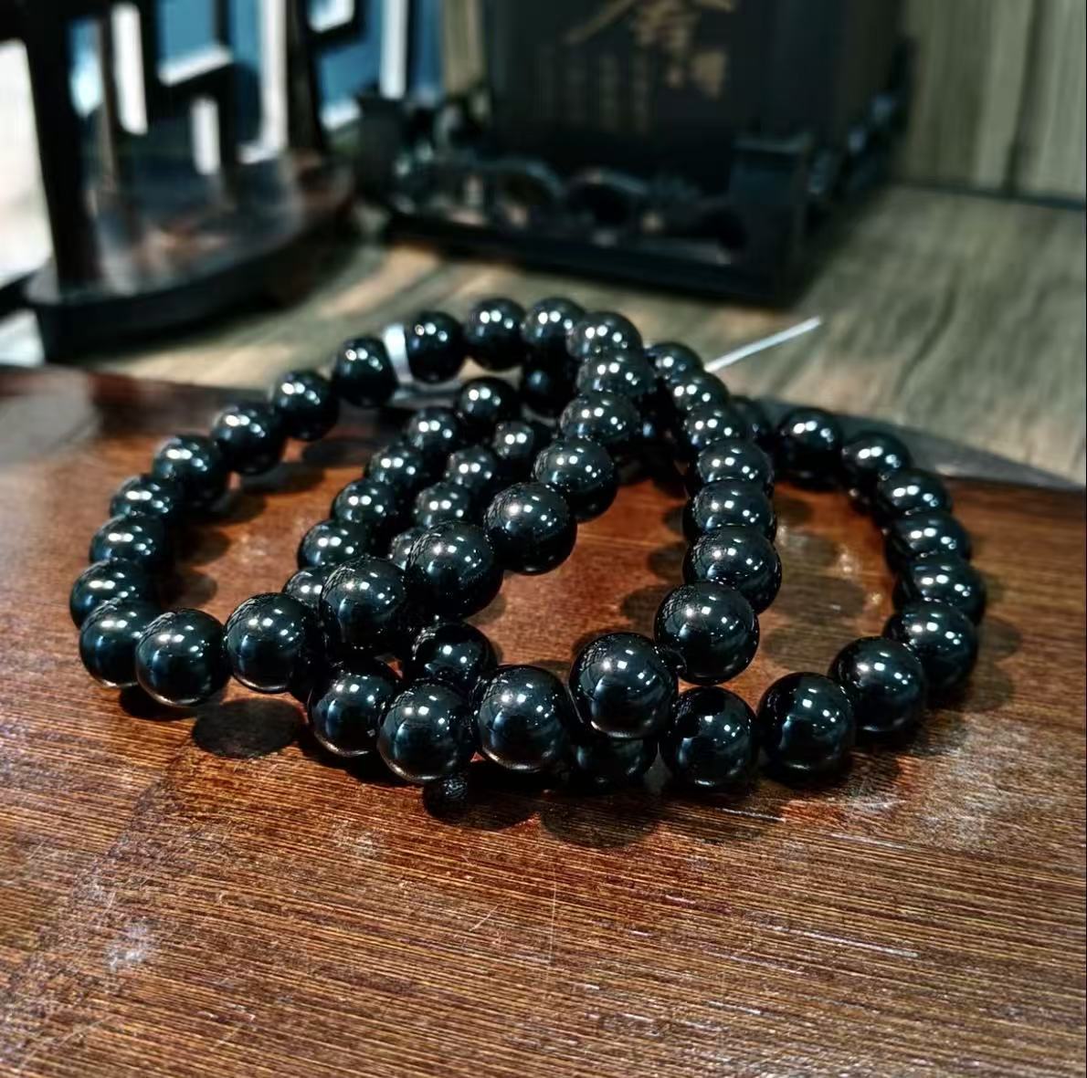 【C028】オブシディアンブレスレット（10MM）