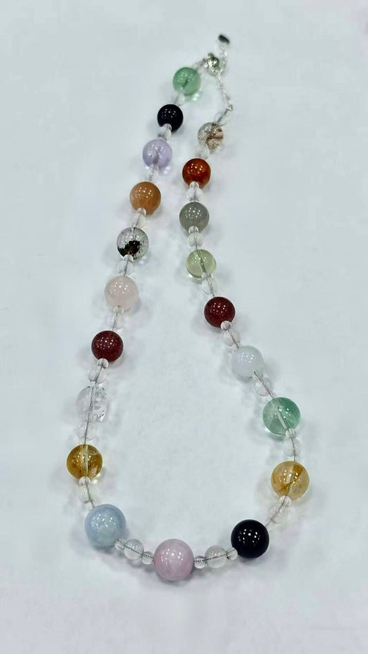 【C047】七宝クリスタルネックレス(2～10MM)