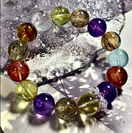 【C035】七宝クリスタル　ブレスレット(13MM)