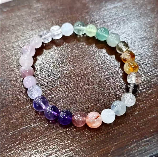 【C039】七宝クリスタルブレスレット(6～7MM)