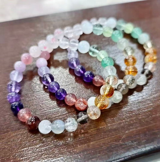 【C039】七宝クリスタルブレスレット(6～7MM)